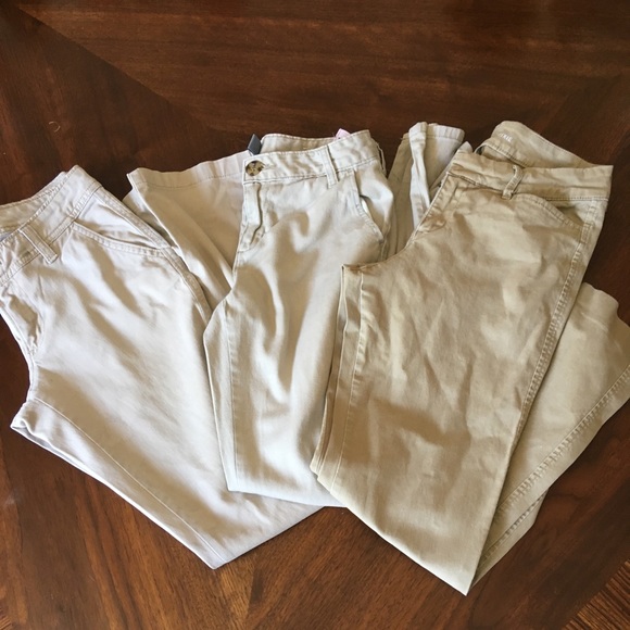 Old Navy Bottoms Old Navy Khaki Pants Trio Poshmark